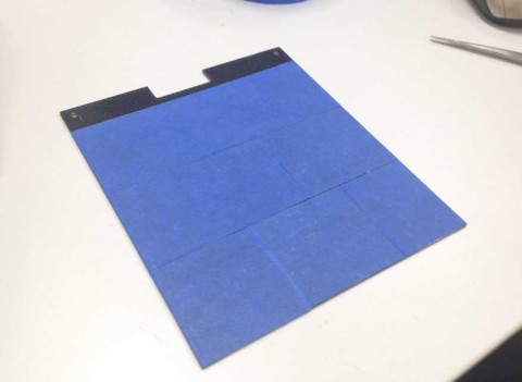 ブルーテープ巻